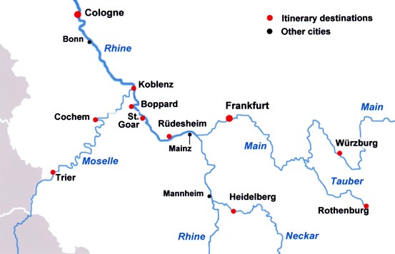 Norway route map